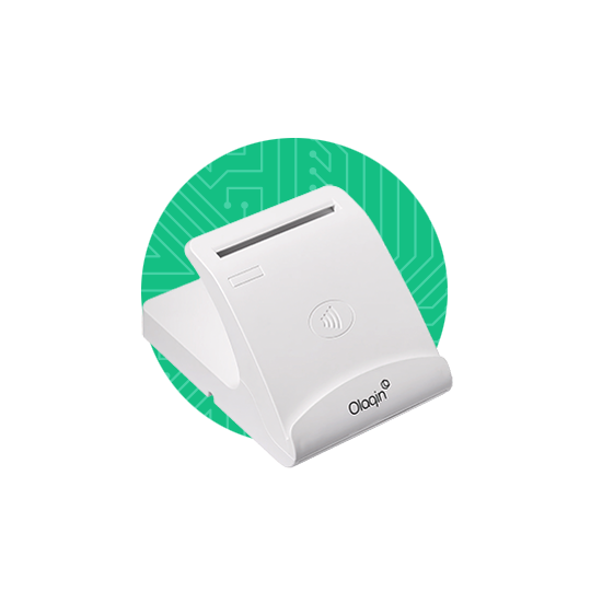 Lecteur Olaqin SET-2 Compatible Application Sesam Vitale - Bi-fente Sans Contact